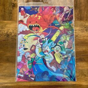 Rick and Morty Lenticular 3D Poster Flip Effect Holographic Wall Art